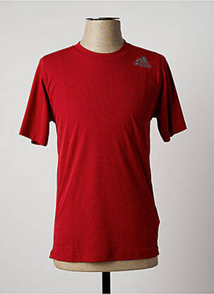T-shirt rouge ADIDAS pour homme