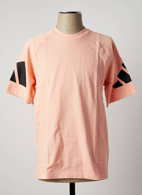 T-shirt orange ADIDAS pour homme