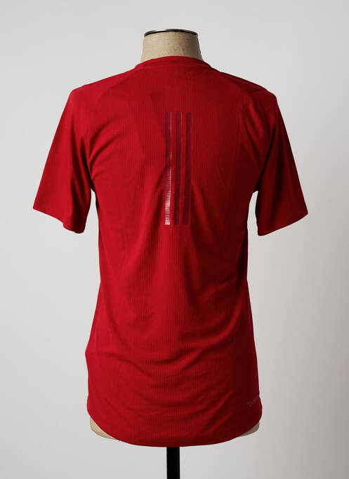 T-shirt rouge ADIDAS pour homme