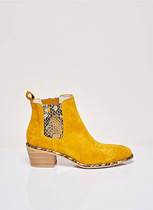 Bottines/Boots jaune REGARD pour femme