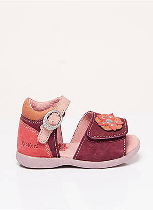 Sandales/Nu pieds violet KICKERS pour fille