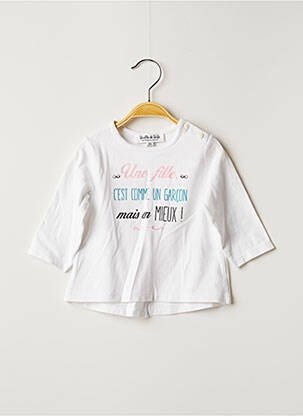 T-shirt blanc BULLE DE BB pour fille