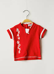 T-shirt rouge BULLE DE BB pour garçon seconde vue