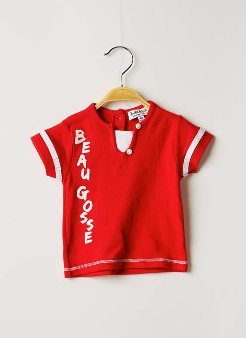 T-shirt rouge BULLE DE BB pour garçon