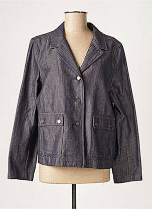 Veste casual col tailleur bleu COMPTOIR DES COTONNIERS femme