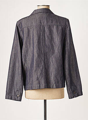 Veste casual col tailleur bleu COMPTOIR DES COTONNIERS femme