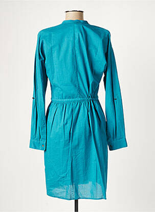 Robe mi-longue manches longues manches longues bleu COMPTOIR DES COTONNIERS femme