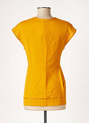 Top col v sans manche jaune COMPTOIR DES COTONNIERS femme