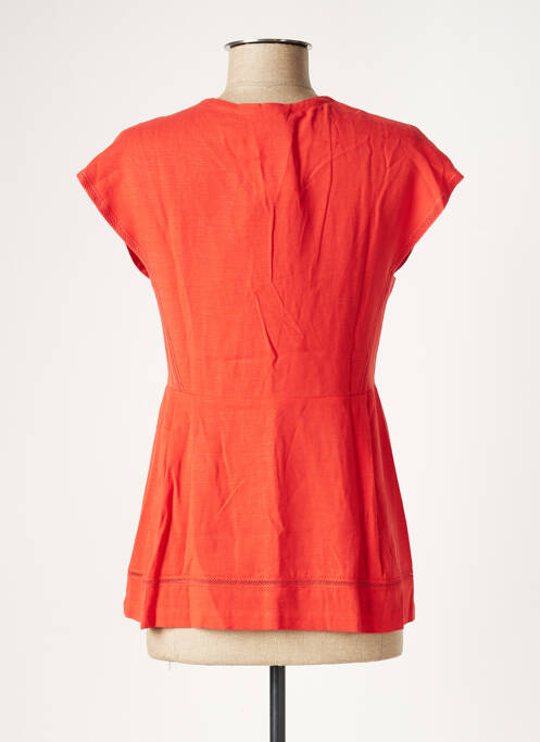 Top col v sans manche orange COMPTOIR DES COTONNIERS femme