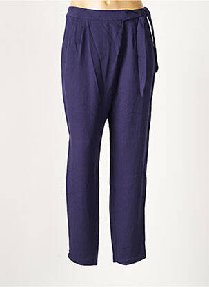 Pantalon slim taille haute taille haute bleu COMPTOIR DES COTONNIERS femme