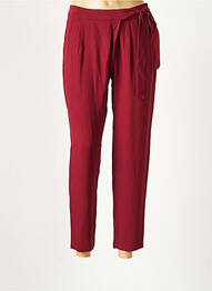 Pantalon slim poches taille haute rouge COMPTOIR DES COTONNIERS femme