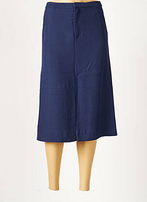 Jupe mi-longue coupe droite bleu COMPTOIR DES COTONNIERS femme