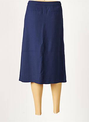 Jupe mi-longue coupe droite bleu COMPTOIR DES COTONNIERS femme