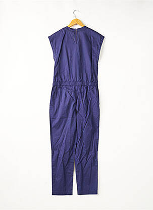Combi-pantalon col cache-coeur sans manche bleu COMPTOIR DES COTONNIERS femme