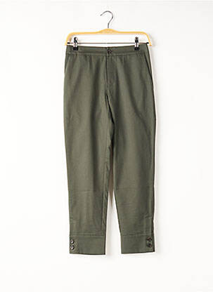 Pantalon chino tissage popeline taille normale vert COMPTOIR DES COTONNIERS femme