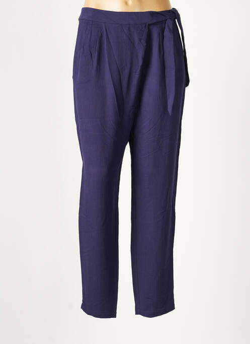 Pantalon slim poches taille haute bleu COMPTOIR DES COTONNIERS femme