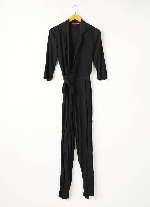 Combi-pantalon tissage crêpe manches 3/4 noir COMPTOIR DES COTONNIERS femme