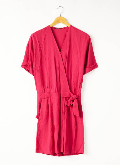 Combishort col cache-coeur manches courtes rose COMPTOIR DES COTONNIERS femme