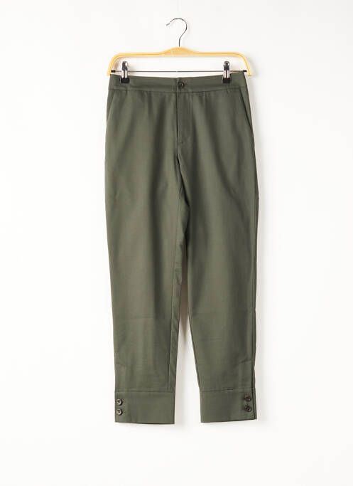 Pantalon chino tissage popeline taille normale vert COMPTOIR DES COTONNIERS femme