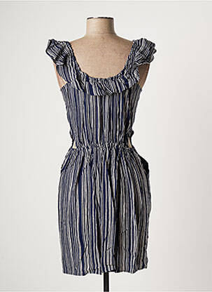 Robe mi-longue manches courtes manches courtes bleu IKKS fille