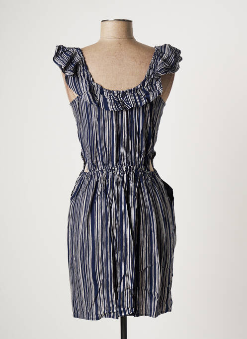 Robe mi-longue bleu IKKS pour fille