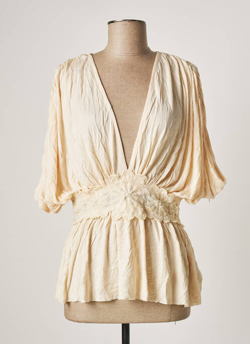 Top beige VILA pour femme