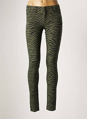 Pantalon slim taille basse taille basse vert VILA femme