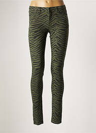 Pantalon slim taille basse taille basse vert VILA femme