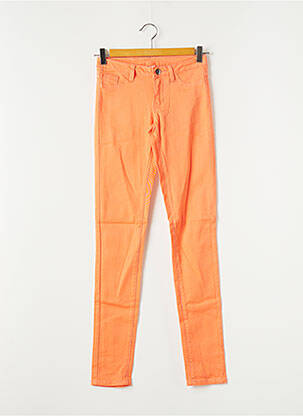 Pantalon slim stretch taille normale orange VILA femme