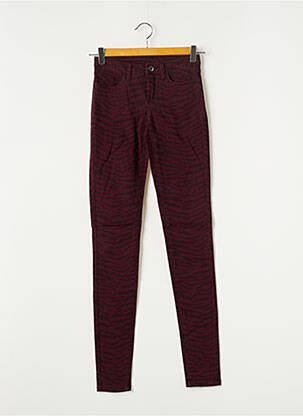 Pantalon slim stretch taille normale violet VILA femme