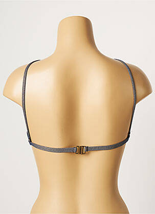 Haut de maillot de bain stretch haut triangles bleu LOU femme