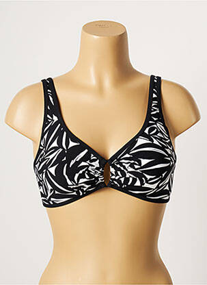 Haut de maillot de bain stretch haut soutien-gorge moulé noir BELCOR femme