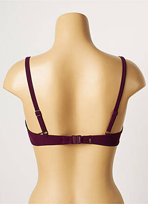 Haut de maillot de bain stretch haut soutien-gorge emboitant violet LOU femme