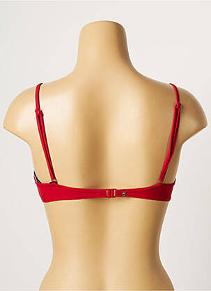 Haut de maillot de bain stretch haut soutien-gorge emboitant rouge LOU femme