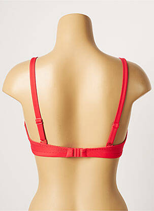 Haut de maillot de bain stretch haut soutien-gorge emboitant rouge CHERRY BEACH femme