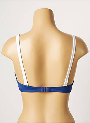 Haut de maillot de bain stretch haut soutien-gorge emboitant bleu BESTFORM femme