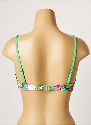 Haut de maillot de bain stretch haut soutien-gorge emboitant vert CHERRY BEACH femme