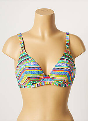 Haut de maillot de bain stretch haut soutien-gorge emboitant vert CHERRY BEACH femme