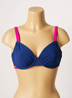 Haut de maillot de bain haut soutien-gorge emboitant haut soutien-gorge emboitant bleu BELCOR femme