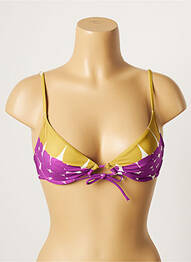 Haut de maillot de bain stretch haut soutien-gorge emboitant violet LOU femme