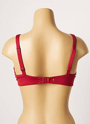 Haut de maillot de bain stretch haut soutien-gorge emboitant rouge LOU femme