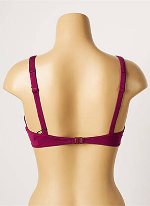 Haut de maillot de bain stretch haut soutien-gorge emboitant violet LOU femme