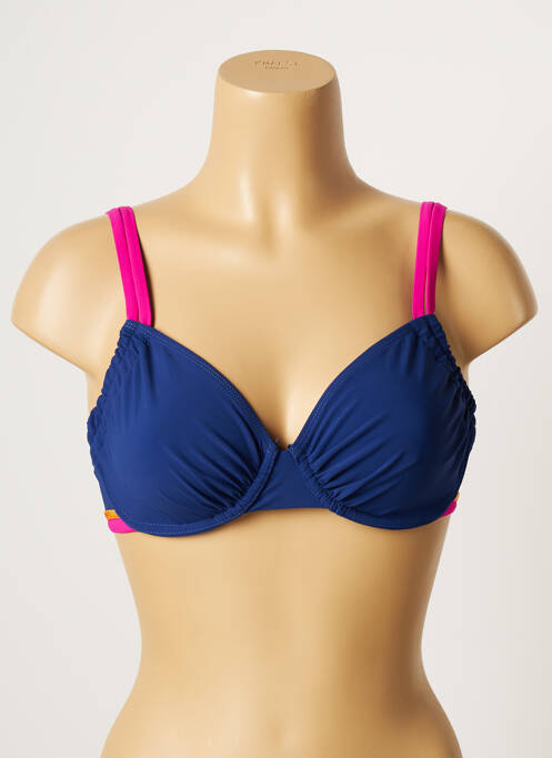 Haut de maillot de bain haut soutien-gorge emboitant haut soutien-gorge emboitant bleu BELCOR femme