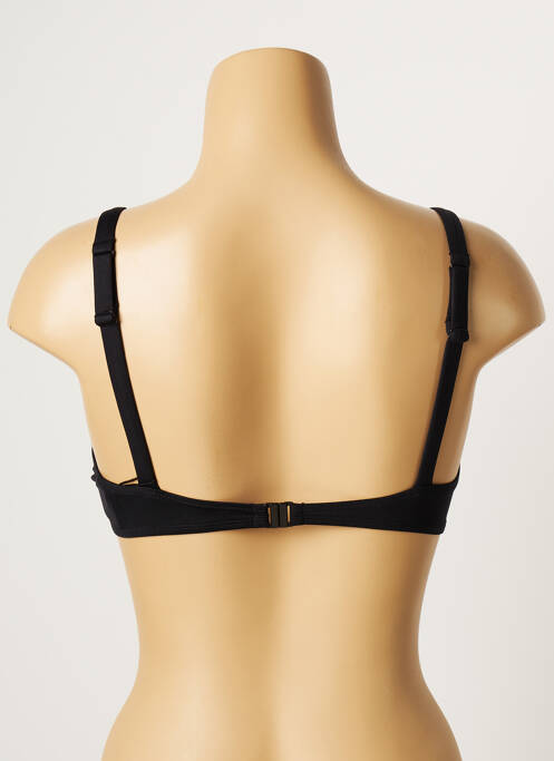 Haut de maillot de bain stretch haut soutien-gorge emboitant noir LOU femme