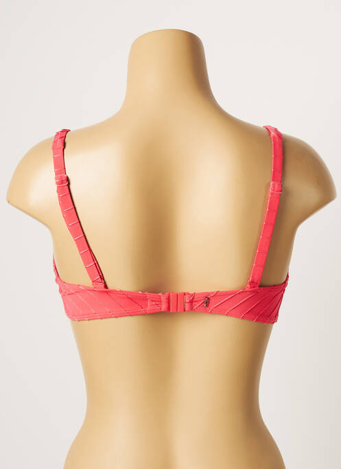 Haut de maillot de bain stretch haut soutien-gorge emboitant rose LOU femme