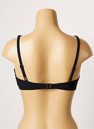 Haut de maillot de bain stretch haut soutien-gorge emboitant noir BELCOR femme