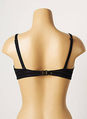 Haut de maillot de bain stretch haut soutien-gorge moulé noir LOU femme