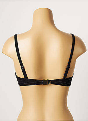 Haut de maillot de bain stretch haut soutien-gorge moulé noir LOU femme