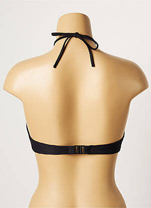 Haut de maillot de bain bretelles élastiquées amovibles haut soutien-gorge moulé noir VARIANCE femme
