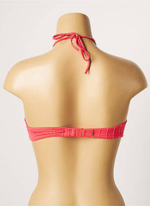 Haut de maillot de bain stretch haut soutien-gorge moulé rose LOU femme